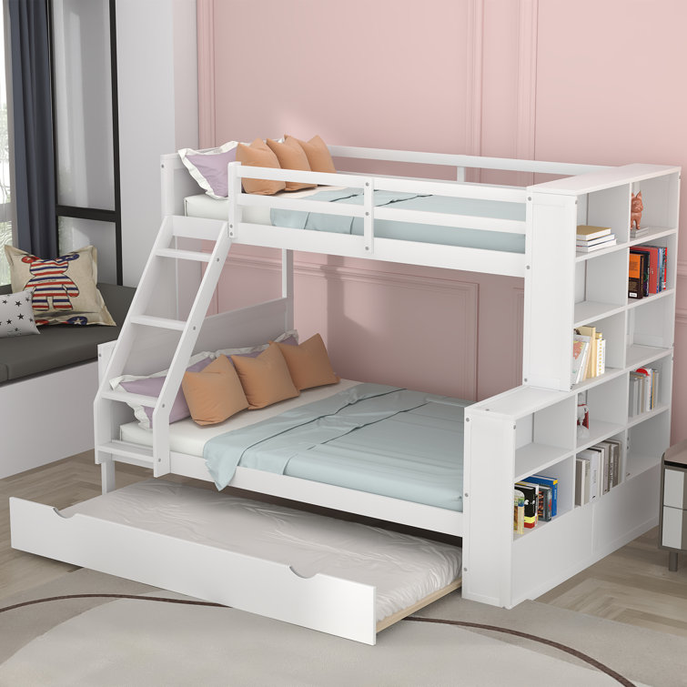 Wayfair bunk store beds white